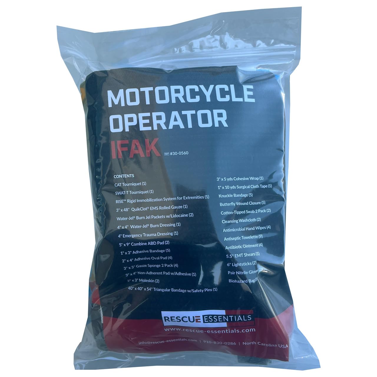 Rescue Essentials Motorcycle Operator IFAK - First Aid Kit