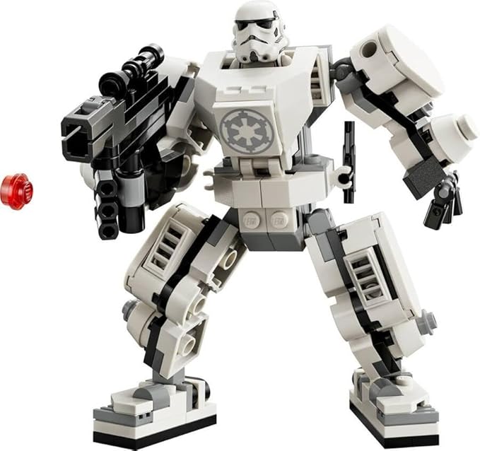 Lego 75370 Star Wars The Stormtrooper Robot Buildable Figure Model with Articulated Parts Minifigure and Blaster Tenon Launcher Toy for Kids Boys and Girls from 6 Years Old