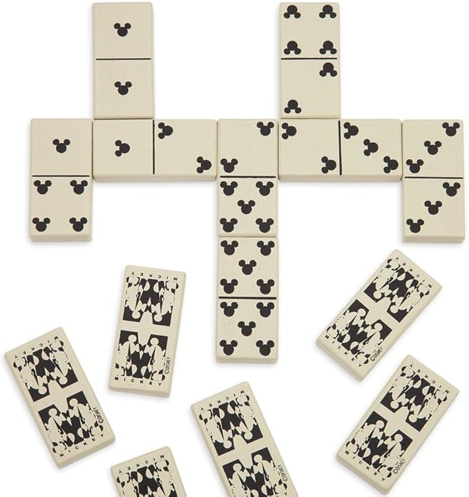 Disney Store Dolls &amp Games Mickey Mouse Deluxe Game Set - Includes Disney Chess Set Checkers Pieces Backgammon Board Playing Cards Poker Chips Dice &amp Shaker Cup in Self-Contained Wooden B