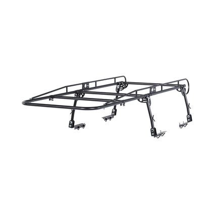 ALMULOO Adjustabl Truck Ladder Rack 60" W x 138" L x 34" H Universal Truck Pickup Bed Contractor Rack Heavy Duty Steel Lumber Utility Kayak Rack 1000lbs