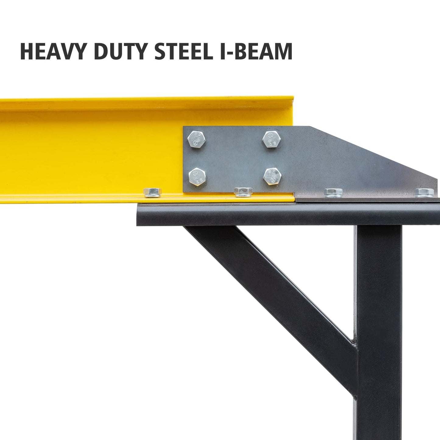 MERXENG Adjustable Gantry Crane 1 Ton, Portable Shop Lift Hoist, 97" to 141" Height Adjustable Heavy Duty Steel Gantry Crane for Factories Warehouse, 2200 Lbs Loading Capacity