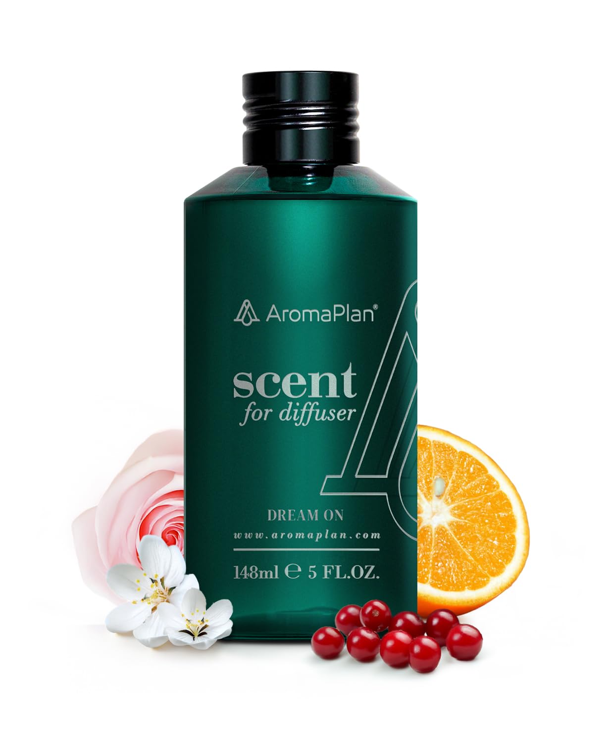 AromaPlan Hotel Scents Santal 5 Fl Oz (148ml), Home Luxury Aroma & Hotel Fragrance Diffuser Oil- Hotel Diffuser Oil for Aromatherapy- USA Made, Bigger Bottle, Bolder Aroma & Longer Lasting