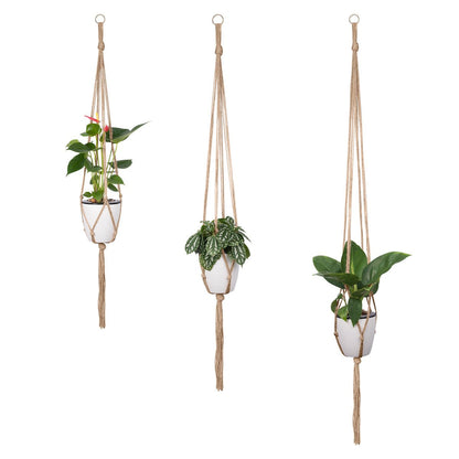 Petutu Plant Hangers Indoor Macrame Hanging Planter Holder 6 Pack, 3 Sizes