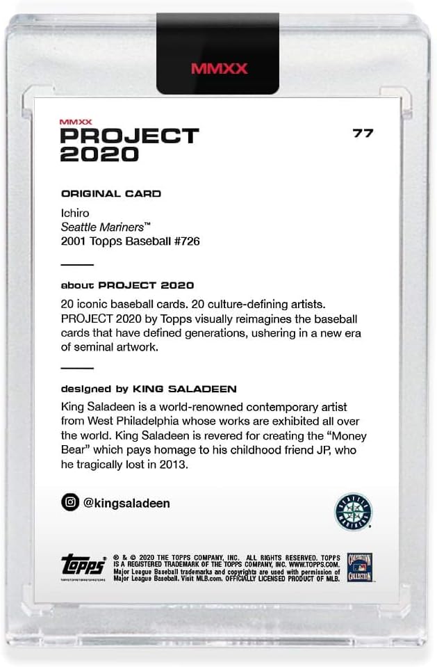 Topps Project 2020 Card 77-2001 Ichiro by King Saladeen