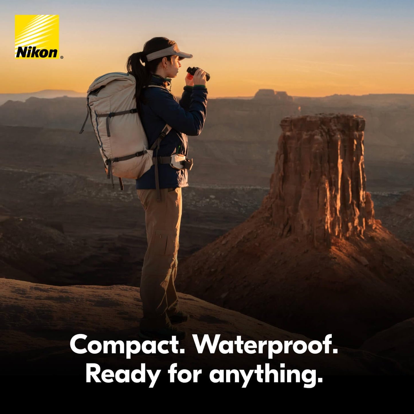 Nikon Trailblazer II 10x25 | Ultra-Compact Waterproof and Fogproof Travel Binoculars with Multilayer-Coated Optics and Rubber-Armored Body