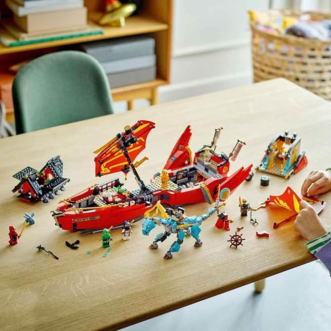 LEGO Ninjago 71797 Aerial Battleship Bounty Toy Blocks Present Ninja Carrot Vehicle Nori Boys 9 Years Old and Up