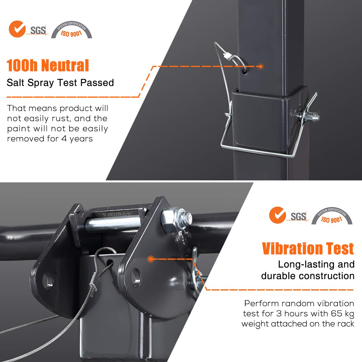 4 Bike Rack Bicycle Carrier Racks Hitch Mount Double Foldable Rack for Cars Truck SUV Fits 2" Receiver, Tie Down Strap, Anti-Rattle Hitch Tightener & Bicycle Cross-bar Adapter for Kid’s Bike