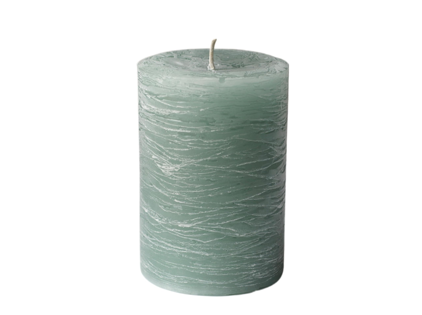 Modern Candle Design Large Unscented Rustic Nordic Pillar Candle Handmade in The USA (Sage Green)
