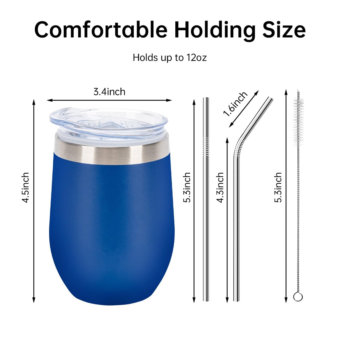 IEOVIEE 32 Pack 12oz Stainless Steel Wine Bulk Tumblers with Lids and Straws, Vacuum Insulated Double Wall Travel Coffee&Beer Mugs, Powder Coated Tumbler Bulk Cup for Cold and Hot Drinks(Mixed color)