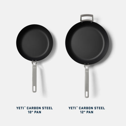 YETI Carbon Steel Skillet 10" - Pre-Seasoned Nonstick, Rust-Resistant, Use on Stovetop, Oven, Grill, or Campfire