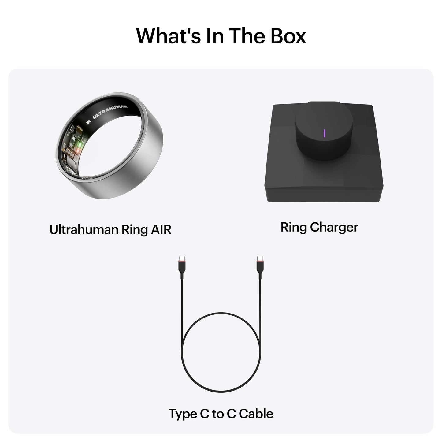 ULTRAHUMAN Ring AIR-Smart Ring Health Tracker, Size First Sizing Kit,Sleep Tracker,Smart Ring for Men/Women,Fitness Tracker (Made in India, Raw Titanium, 11)