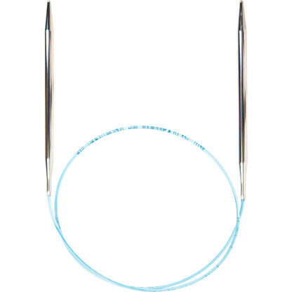skacel by addi Turbo Circular Knitting Needles, Fixed 40 Inch (100 cm) Plated Brass Tips with Flexible Nylon Cord, 5 mm (US Size 8)