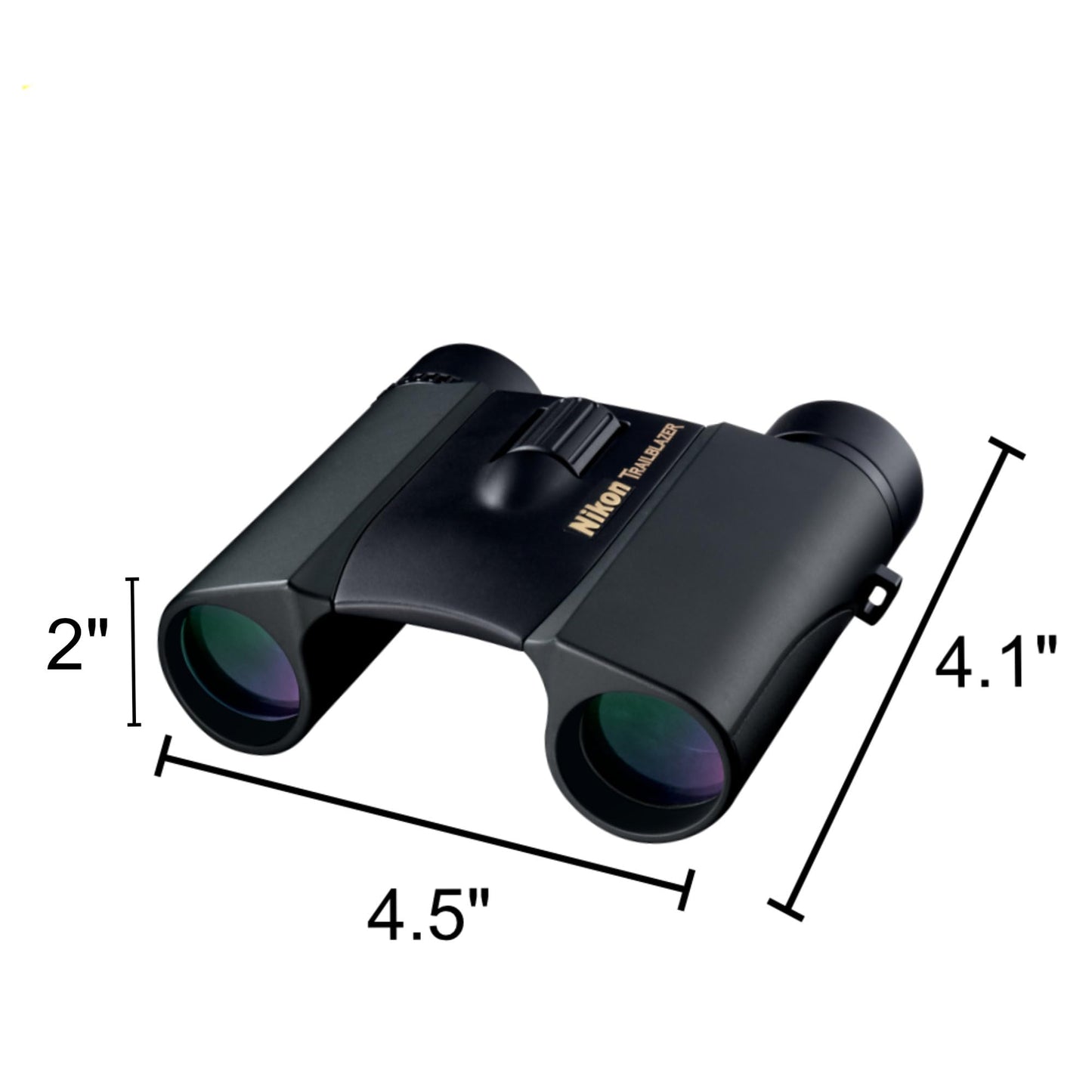Trailblazer 10x25 ATB Binoculars, Black, Bundle with a Lens Pen and Lumintrail Lens Cloth