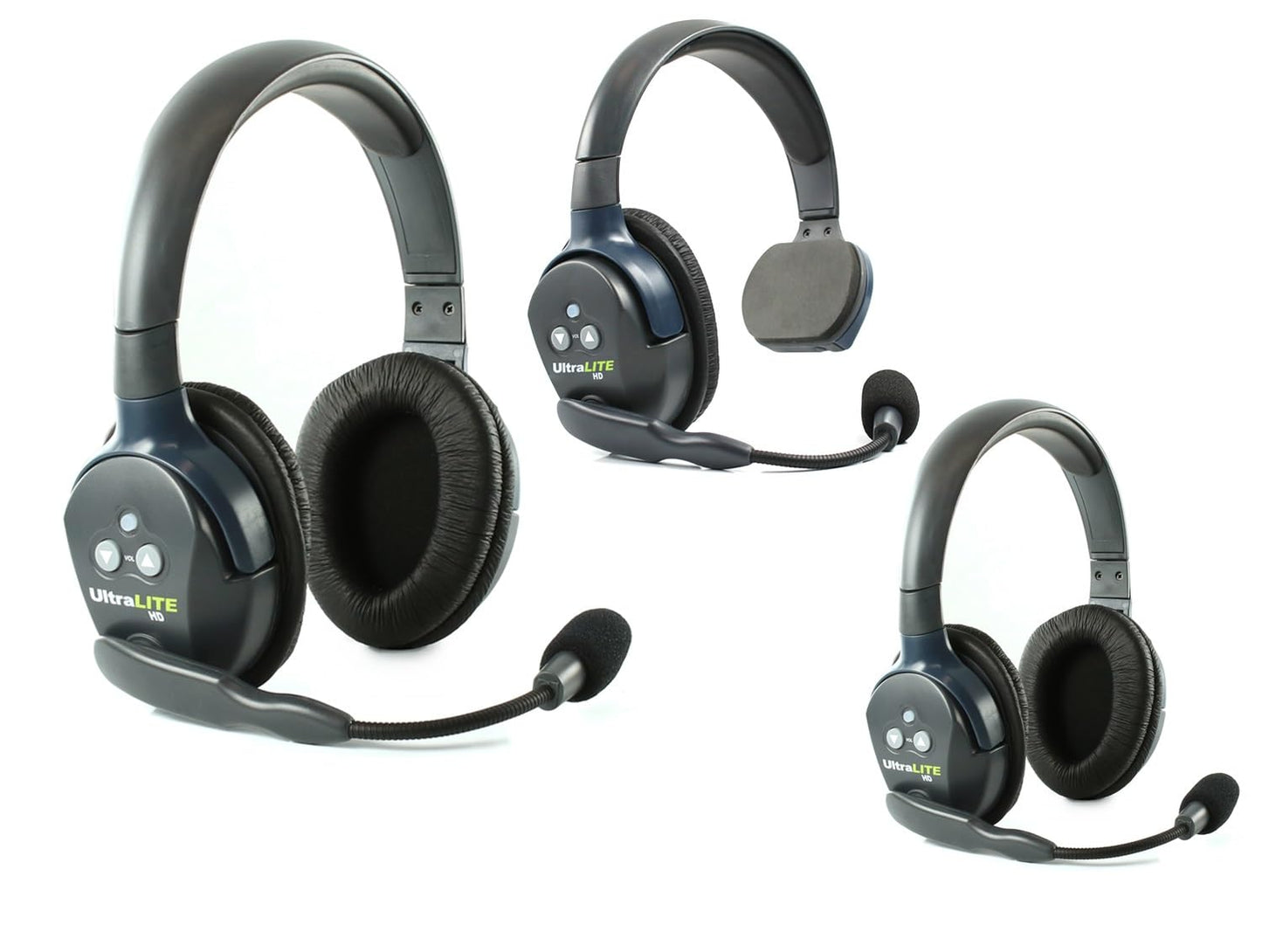 Eartec UL4S Ultralite Full Duplex Wireless Headset Communication for 4 Users - 4 Single Ear Headsets with SolidSignal Cleaning Wipes Bundle
