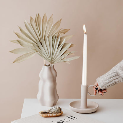 20 Pack Tall White Taper Candles, 10 inch (H) Dripless, Unscented Dinner Candle, Smokeless Taper Candles, Paraffin Wax with Cotton Wicks, 8 Hours Burn Time
