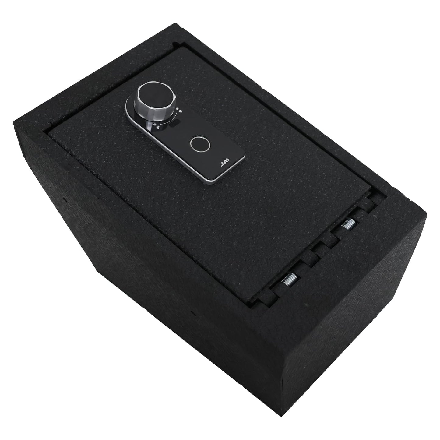 Center Console Safe Vault - KEREN Console Gun Safe Box Compatible with Tesla Model X 2021-2025, with Fingerprint Lock