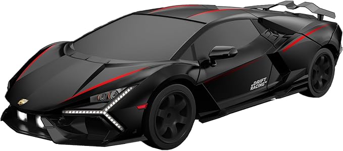 RC Drift Car Drifting RC Car 1/24 4WD Drift Cars Remote Control 2.4GHz Racing RC Vehicle with LED Lights Rechargeable Battery and Drifting Tires Racing Sport Toy Cars for Adults Boys Kids