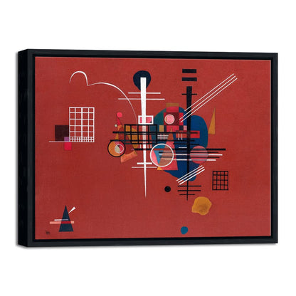 Wieco Art Framed Canvas Wall Art Composition VII, 1913 by Wassily Kandinsky Classic Abstract Famous Paintings Reproductions Canvas Wall Art for Home Decoration