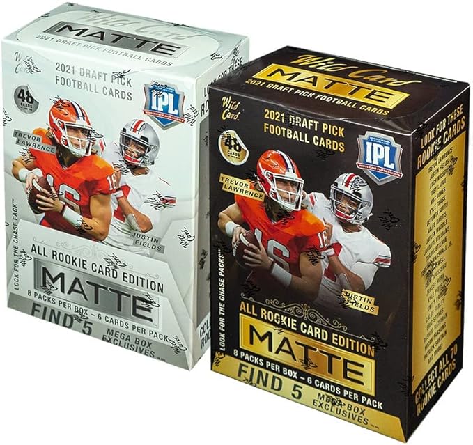 2021 Wild Card Matte Football Mega 2-Box Lot