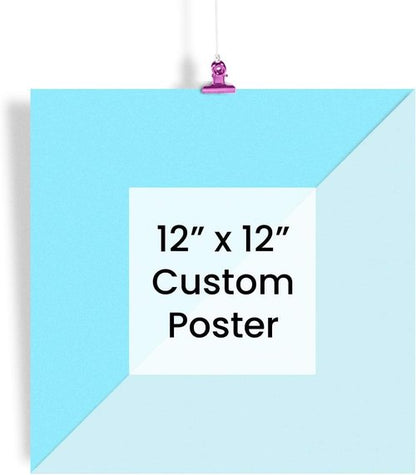 EzPosterPrints - Custom Poster Print - Upload Your Image for Personalized Decor - 12 X 12 Inches
