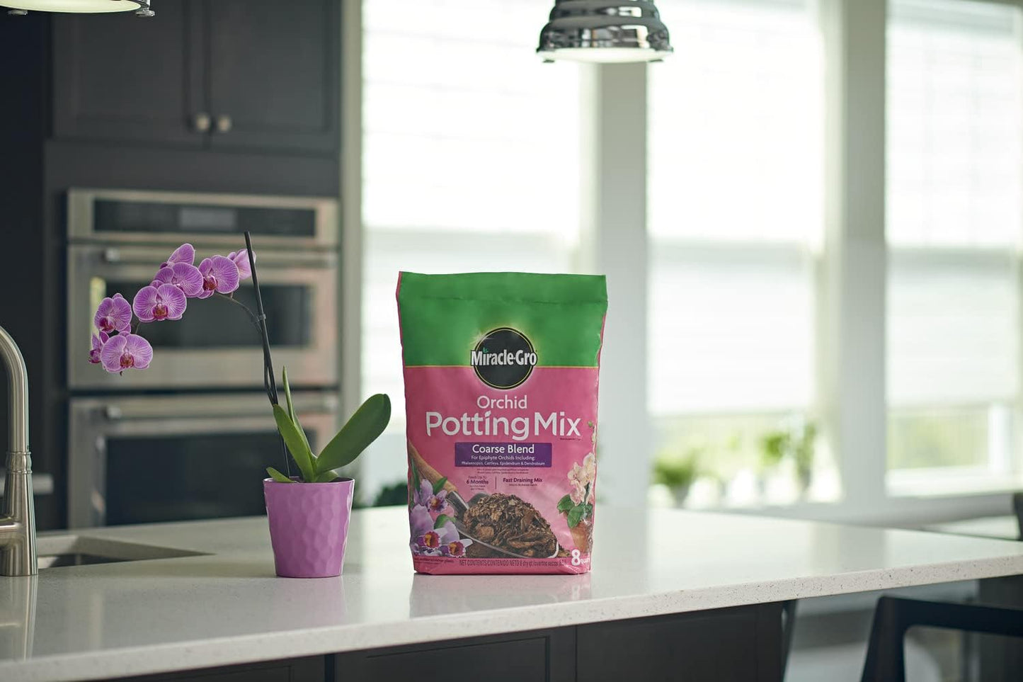 Miracle-Gro Orchid Potting Mix - Coarse Blend for Healthy Growth | 8qt. 2-Pack