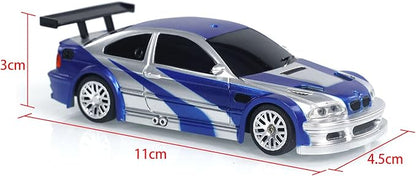 TOUCAN RC HOBBY RC 1/43 Scale Ready to Go Race Car Remote Control Drift Car 4WD Mini Lights Without a Gyro for Ages 14+