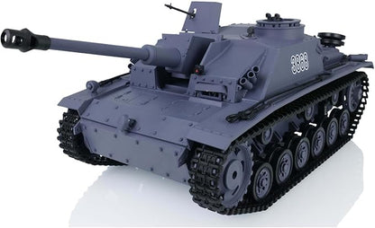 TOUCAN RC HOBBY 2.4G Henglong 1/16 Scale 7.0 Plastic German Stug III RTR RC Tank Model 3868