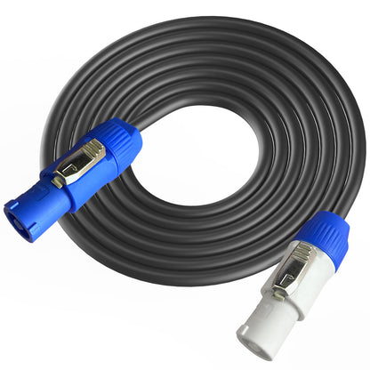 PowerCon Power Cable AC PowerCon Input to Output 12AWG 3 Pin Power Extension Cable for LED Screen Beam Moving Head Light, Stage Light Power,Audio Video Equipment and More-6FT