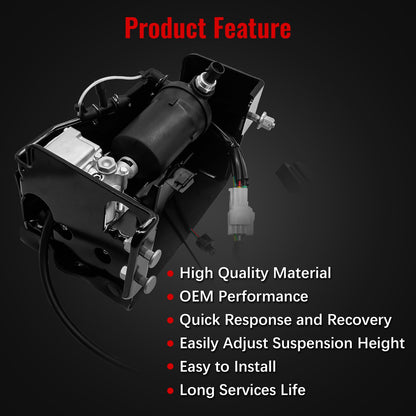23316154 Air Ride Suspension Compressor Pump Fit for Cadillac Escalade ESV, for Chevy Suburban Tahoe, for GMC Yukon XL 2015-2020, OE Replace 22797525, 23282712, 23232591