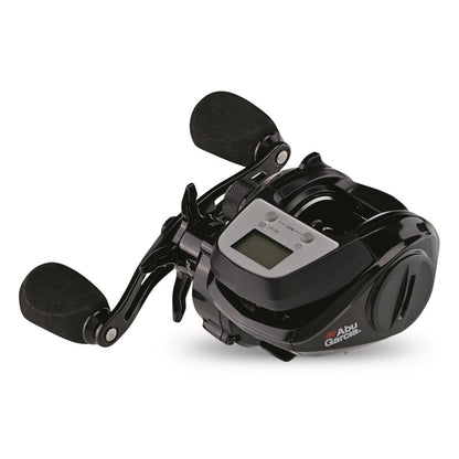 Abu Garcia Max Digital Line Counter Low Profile Baitcast Reel, Size LP (1498366), Carbon Fiber Star Drag, Max of 20lb | 9.0kg, Durable, Lightweight and Strong,Black
