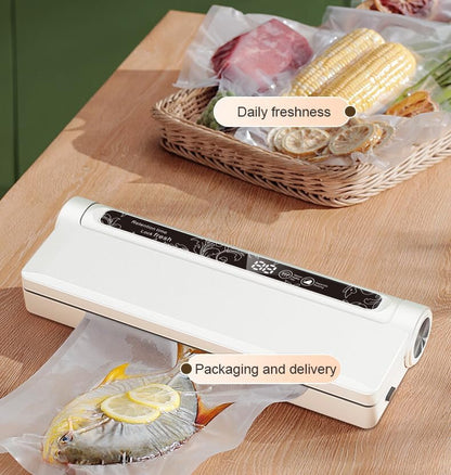Skiennix Food Vacuum Sealer Machine - 65KPA Strong Suction, Dry/Wet Modes, 20 Bags Included