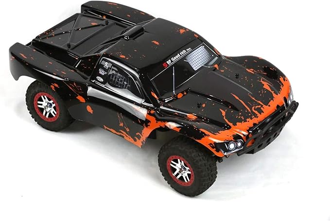 SummitLink Compatible Custom Body Muddy Orange Over Black Replacement for 1/10 Scale RC Car or Truck (Truck not Included) SS-BR-02