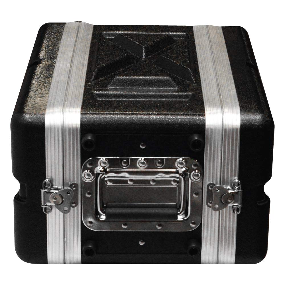 Seismic Audio - SALWR4S - Lightweight 4 Space Compact ABS Rack Case - 4U PA DJ Amp Effects Shallow Rack Case