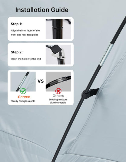 Pickup Truck Tent with Awning Shade,210 d Waterproof PU3000 Oxford Truck Camper for Chevy Silverado 1500 F150 Ram 1500