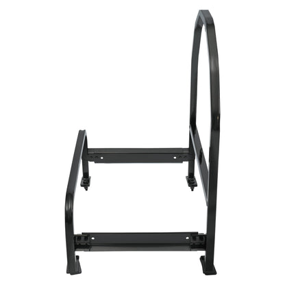 ALMULOO Universal Adjustable Semi Truck Spare Tire Carrier Rack Holder Width Max Up to 19" Steel Powder Coated