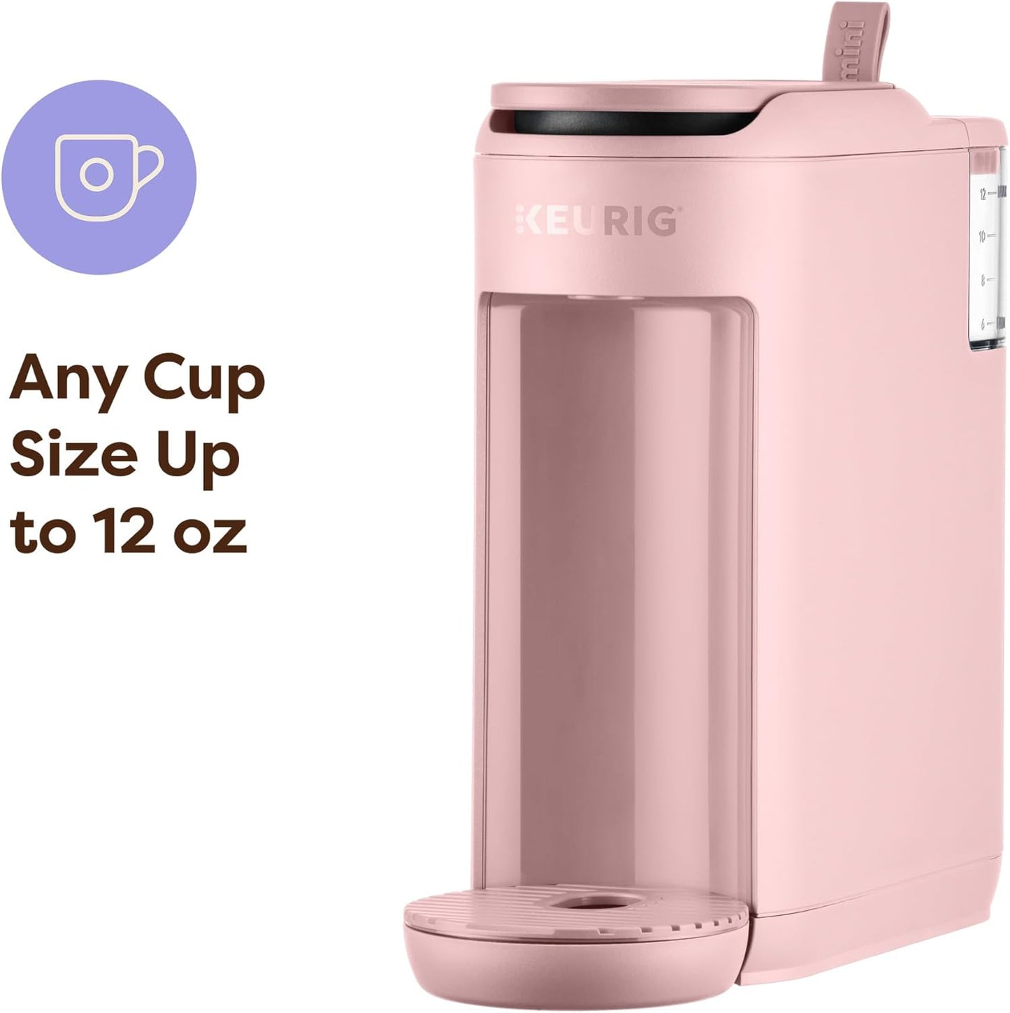 Keurig K-Mini Mate Coffee Maker - Compact Single Serve K-Cup Brewer for Small Spaces | Pink Sands, 12 oz