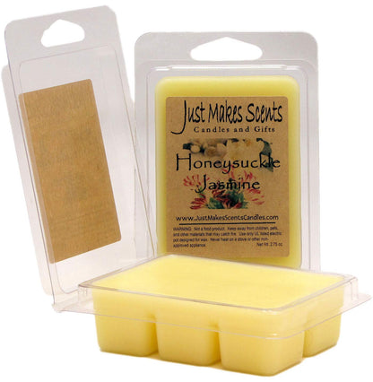 Just Makes Scents 2 Pack - Honeysuckle Jasmine Scented Blended Soy Wax Melts | Long Lasting Honeysuckle and Jasmine Fragrance Wax Cubes | Hand Poured in The USA Candles & Gifts