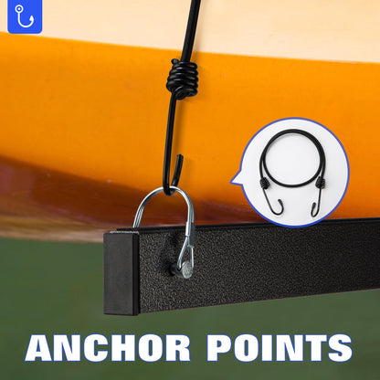 Morohope Outdoor Kayak Storage Rack Freestanding Sup Rack Kayak Stand Freestanding Storage Rack for Kayak Canoe Boat Paddle Board SUP Surfboard for Indoor Outdoor Garage, Shed, Dock, 4 Levels