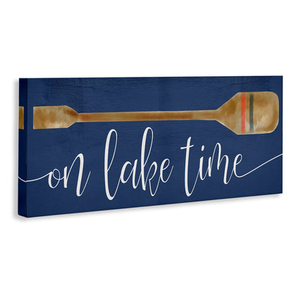 'On Lake Time with Oar'| Canvas Art