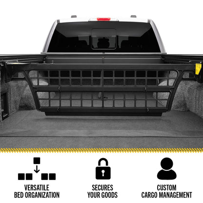 RealTruck Roll-N-Lock Cargo Manager Truck Bed Organizer | CM845 | Fits 2022 - 2025 Nissan Frontier, Crew Cab 5' 0" Bed (58.6")