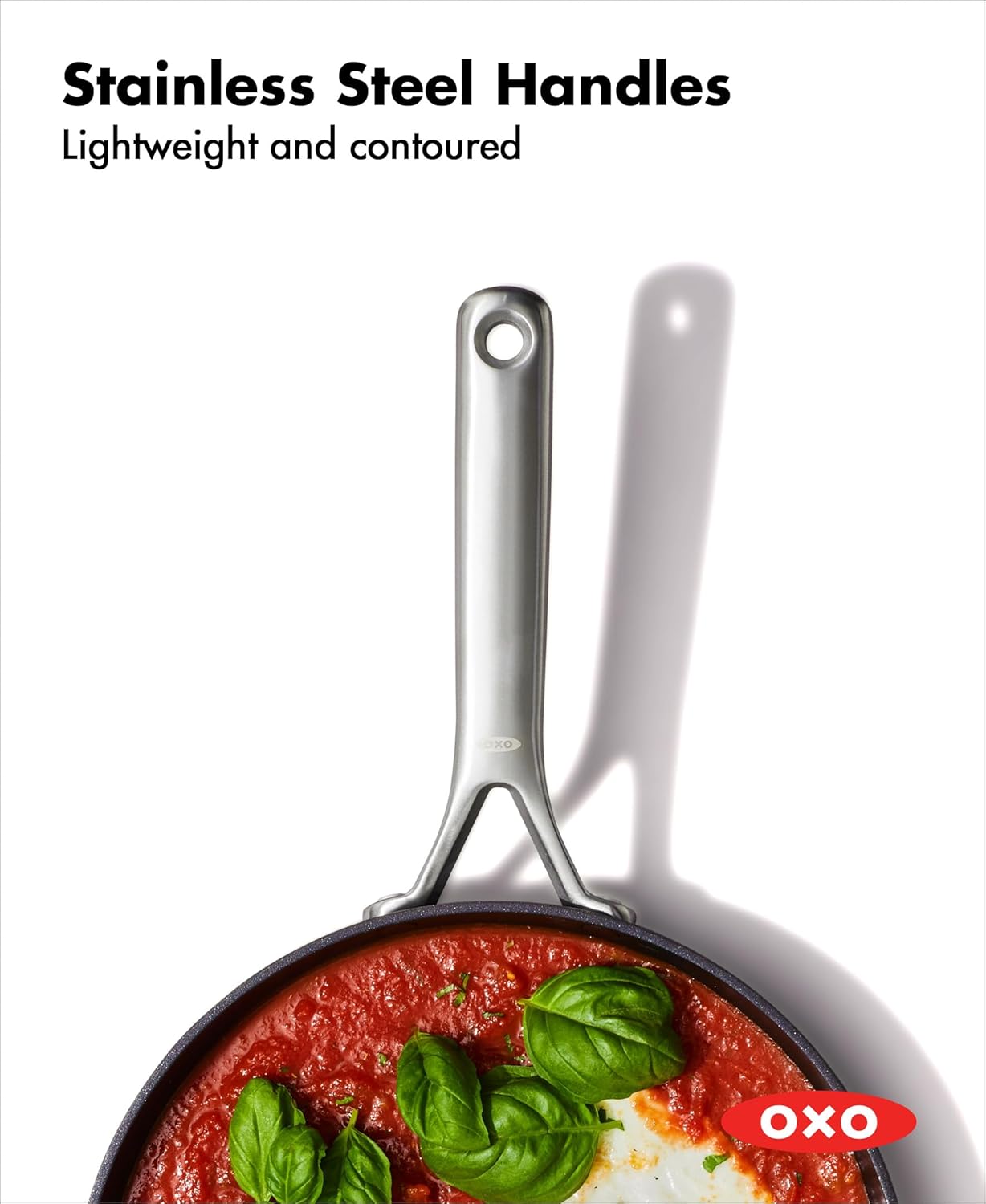 OXO Professional 8" Frying Pan | Hard Anodized Nonstick Cookware, PFAS-Free, Induction Compatible, Black