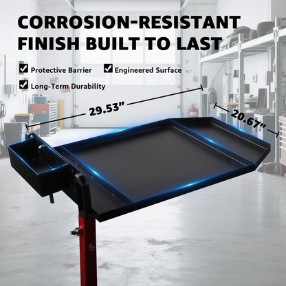 BESTOOL Mobile Work Table Adjustable 32''to 50''