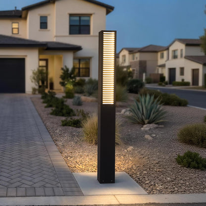MVBT Landscape Path Lights AC100-240V, 71" Tall Driveway Lights Waterproof, Modern Pathway Light Wired, LED Bollard Light, Lawn Lamp 3000K Lighting for Yard Patio Garden Walkway Sidewalk Commercial