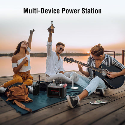 Portable Power Station 300W MARBERO 237Wh Camping Solar Generator Backup Lithium Battery with Pure Sine Wave 110V AC Outlet, USB C, USB A, DC for Outdoors Camping CPAP Home Blackout Emergency