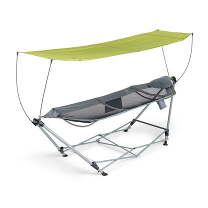 Lucania Portable Hammock with Stand Included - Foldable Freestanding Heavy Duty Hammock for Indoor, Outdoor, Camping, Patio & Backyard (290 lbs Capacity)