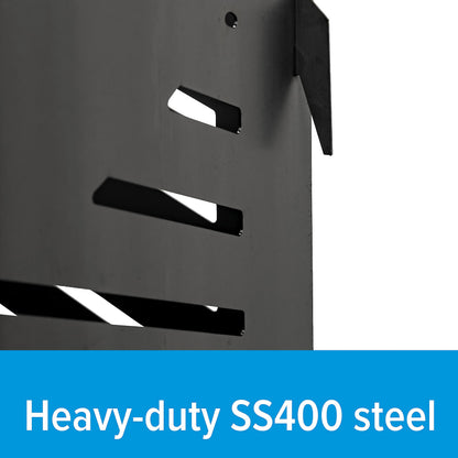 Camco 22” Small Burn Bin | Crafted of Heavy-Duty SS400 Steel to Withstand Extreme Temperatures & Features Hand-Oiled Panels with Unique Venting Patterns for Premium Airflow (51251)