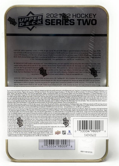Upper Deck 2021-22 Series 2 Hockey Cards Collector's Tin