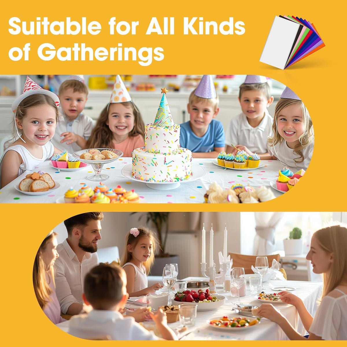 Niuara White Plastic Tablecloths - 16 Pack 54" x 108" Waterproof Disposable Covers for Parties & Events