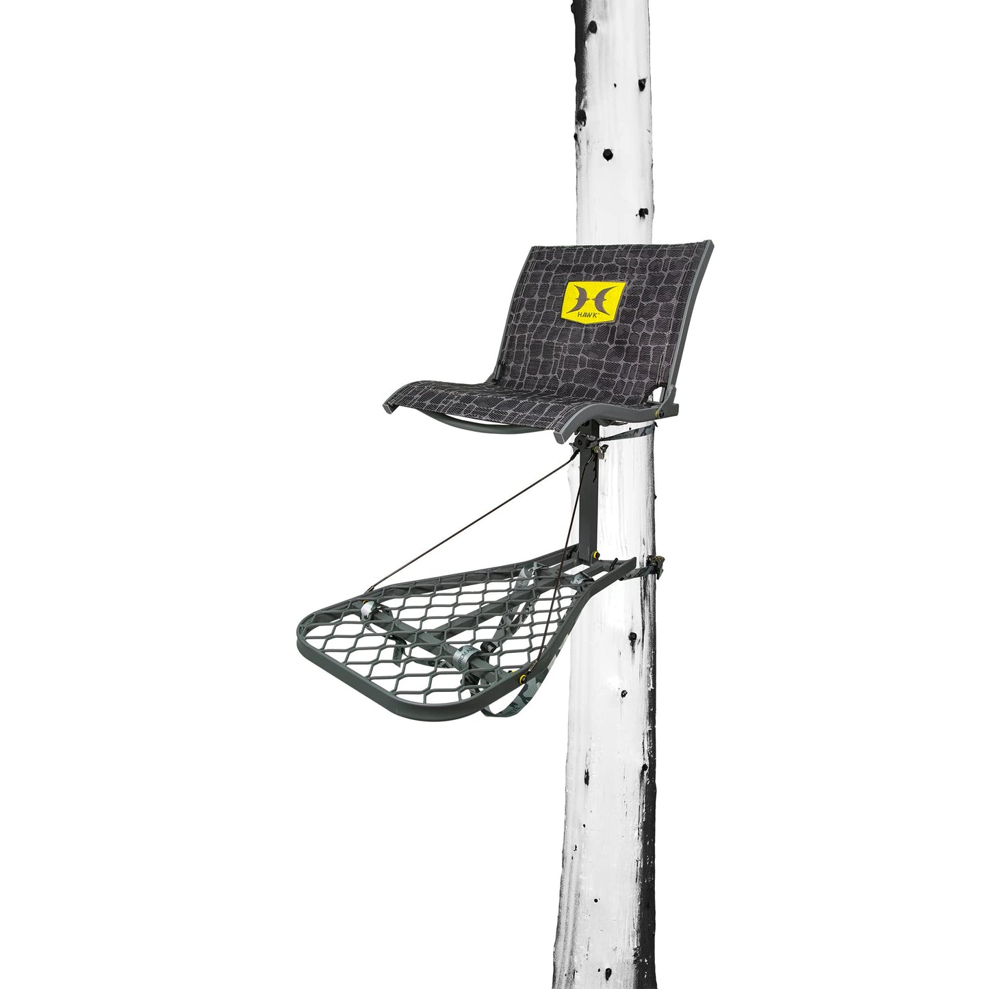 Hawk Rival Lite Hang-On Portable Aluminum Big Game Hunting Tree Stand with 29" x 20.5" Adjustable Platform