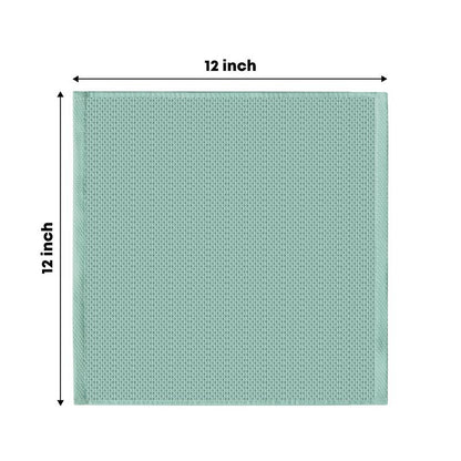 Artoid Mode 100% Cotton Light Green Waffle Weave Kitchen Dish Cloths, 12x12 Inch Ultra Soft Absorbent Quick Drying Kitchen Dish Towels Set of 6